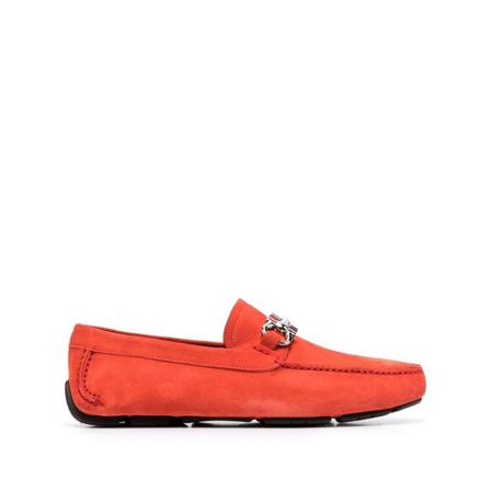 Salvatore Ferragamo Flat Schoenen , Rood , Heren , Maat: 43 EU