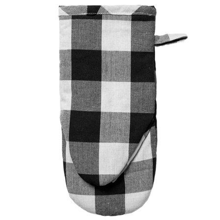 Midnatt Grytvante, svart-hvit rutet' - 'Sort/hvit