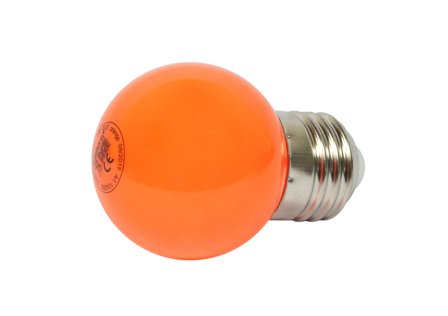 SYNERGY 21 LED Retrofit E27 Tropfenlampe orange G45 1 Watt für Lichterkette