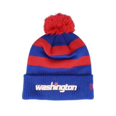 New Era - Washington Wizards NBA21 City Off Knit Blue/Red Pom Pom Blue Beanie - NBA @ Hatstore