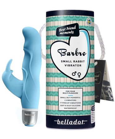 Belladot Barbro rabbit vibrator blå