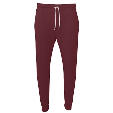 Bella + Canvas Unisex Jogger Sweatpants S Maroon
