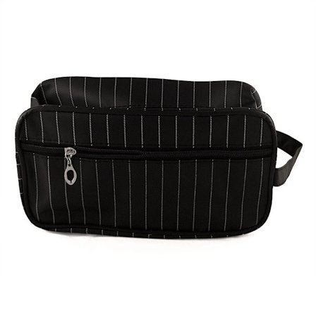 Klassisk toilettaske i slidstærk nylon - Flere farver Sort