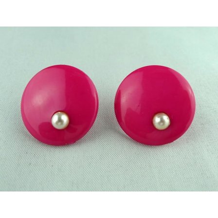 Örhänge nylon rosa