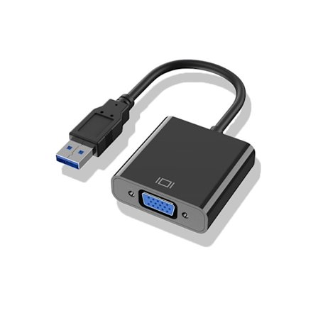 USB 3.0 til VGA Adapter, USB 3.0 til VGA Han til Hun Adapter til Windows 11, Windows 10, Windows 8.1, Windows 8, Windows 7