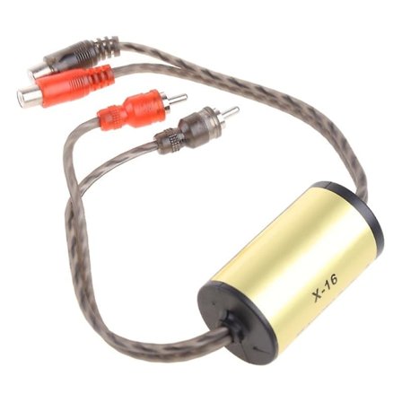 Anti-brusljud Jordloop-isolator Brusfilter Eliminator- Jordloop- Suppressor Brusisolering Bilradio-ljudsystem