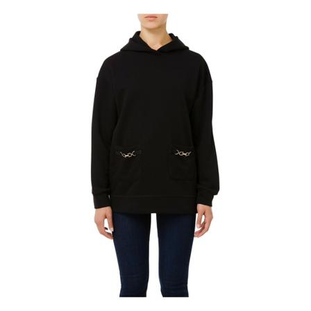 Elisabetta Franchi, Md 00216E2 sweatshirt Czarny, Kobieta, Rozmiar: S
