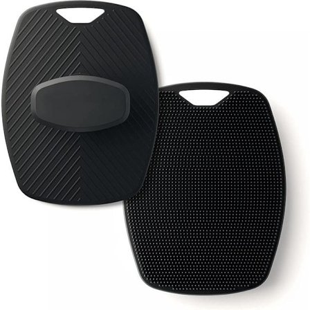 1 st Silikon Massage Badborste: och Lättanvänd exfolierande Duschpad Svart