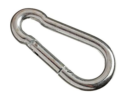 PN-BESLAG KARABINKROK ELEKTRO GALVANISERT 10X100MM