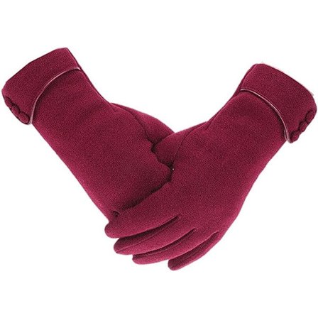 Winered Womens Lady Winter Warm Gloves Pekskärmstelefon Vindtät fodrad tjock handske