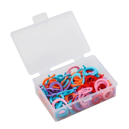 30/100/120x/ Set stickningsmaskor Färgglada stickningsmaskor Virkmarkörer