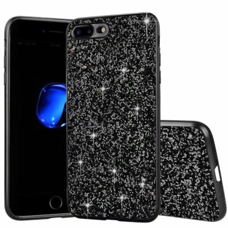Glitter Skal För Iphone 7/8/se 2020/2022 Svart