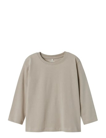 name it Nmmvobbo Ls Nreg Top Noos - Grey - 86
