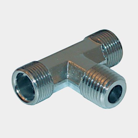 T-nippel 2x9/16-24 1x1/4"NPT