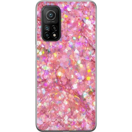 Yhteensopiva Puhelinkuori Xiaomi Xiaomi Mi 10T 5G Cactus and Friends – PinkGlitter
