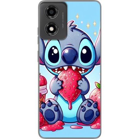 Kompatibelt Mobilskal till Motorola Motorola Moto E14 Stitch jordgubbe