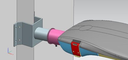 Tundra Veggfeste 60mm for gatelys JD-1047 (30-100W)