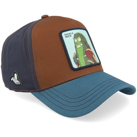 Capslab - Brun trucker Caps - Rick & Morty Picle Rick Premium Blue/Brown A-Frame Trucker @ Hatstore