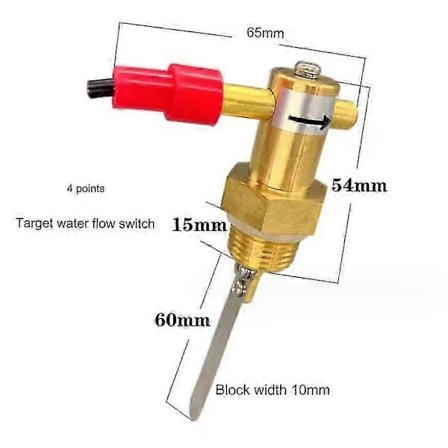 1 st DN20 70W 1 tum flödessensor induktionssignal Mål vattenflödesbrytare