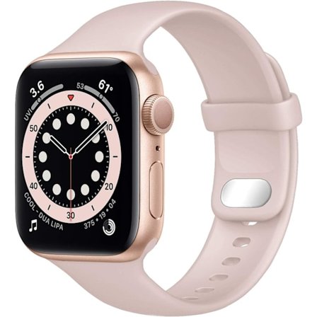 Yhteensopiva Apple Watch -rannekkeiden 38 mm / 40 mm / 41 mm kanssa, korvaava ranneke iWatch Series SE 9 8 7 6 5 4 3 2 1 -kelloille (vaaleanpunainen 