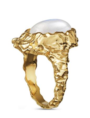 Goddess Ring Ring Smykker Gull Maanesten