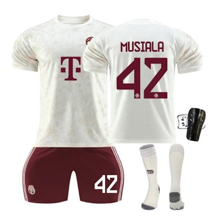 2324 Bayern München andra bortatröja fotbollströja MUSIALA set B L(175-180cm)