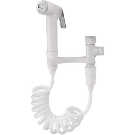 Kädessä pidettävä bidee-suihku seinään asennettavaan WC:hen kylpyhuoneeseen