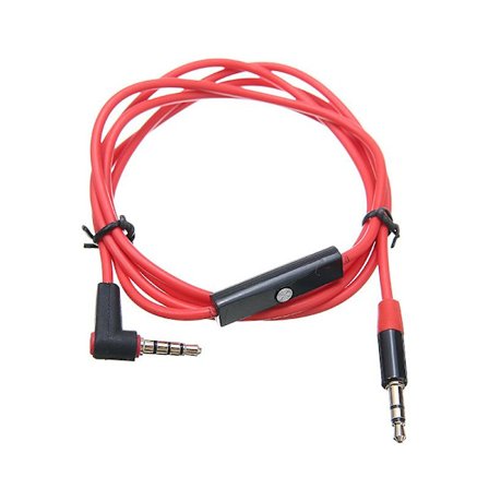 #3,5 mm Han/Han Stereo Aux-kabel - Vinklad#