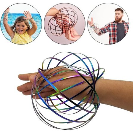 Magisk ringspill for barn Arm Bracelet Kinetic Spiral Flow Ring Sp