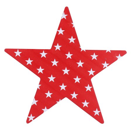 Dekorativa stjärnor i trä, vattentäta och hållbara dekorationer i patriotisk stil för vardagsrum och kontor