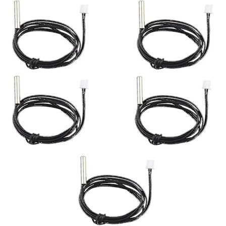 5-pakning vanntette Ntc 10k 1% 3950 termistorsensorer