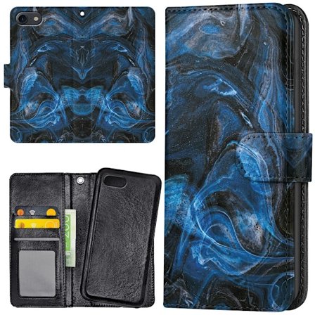 iPhone 16e - Plånboksfodral/Skal Marmor