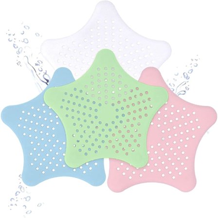 Silikongjushårtillsats för dusch, badrumsavloppsskydd, fladdermus