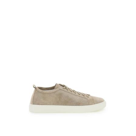 Henderson, Roby perforated suede sneakers Beige, Heren, Maat:42 EU