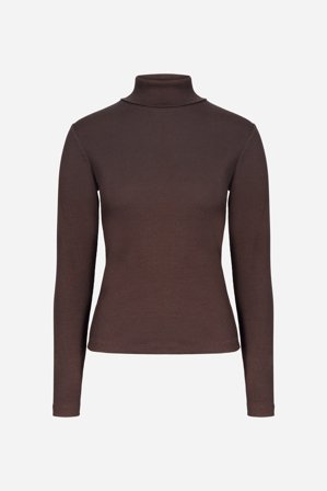 CAMILLA PIHL - Petra Rib Turtleneck - Dark brown - S