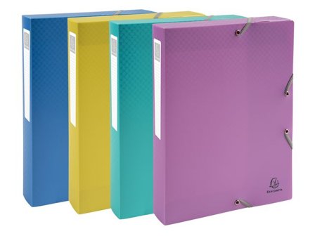 EXACOMPTA Boxmapp recycled 40mm PP 4/fp - Lyreco - Kontorsmaterial - Mappar och plastfickor - Boxmappar