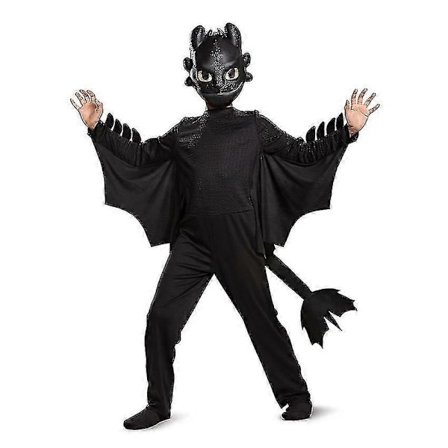 Dragon tannlaus Cosplay Kostymer Anime Kjole Jumpsuits Dinosaur tannlaus Hale Halloween Kostyme for Barn Barneklær Dress-WELLNGS