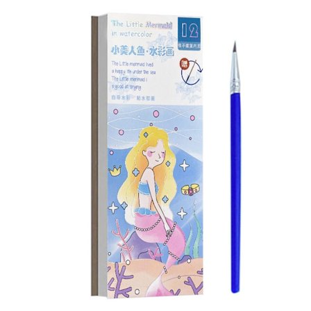 2 STK Pocket Akvarel Malebog Graffiti Billedbog 01 01