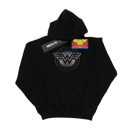 DC Comics Herr Wonder Woman Star Shield Hoodie 4XL Svart