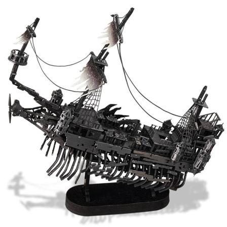 3D Metal Puslespil Gave Abyssal Ghost Pirate Skib Model Byggesæt DIY Legetøj