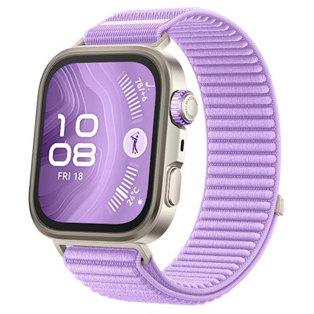 Armband för Huawei Watch Fit 4/fit 4 Pro/fit 3 Väv Nylon armband (lila)