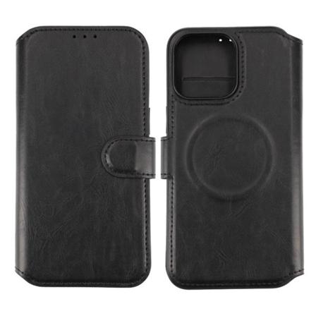 iPhone 15 Pro Max Plånboksfodral med Magsafe Rvelon - Svart Black