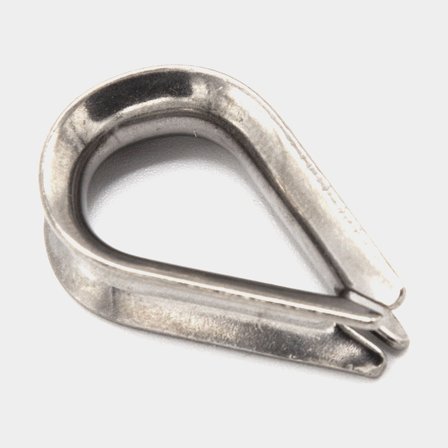 Lewmar Constellation - Kaus 5mm för styrvajer i rostfritt stål, hållbar och korrosionsbeständig marin komponent i silver