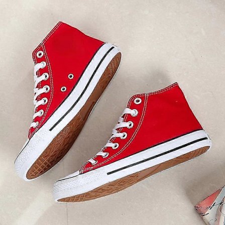 Høye canvas sko for menn/kvinner, student sko, par trendy sko, pustende canvas sko 35-44