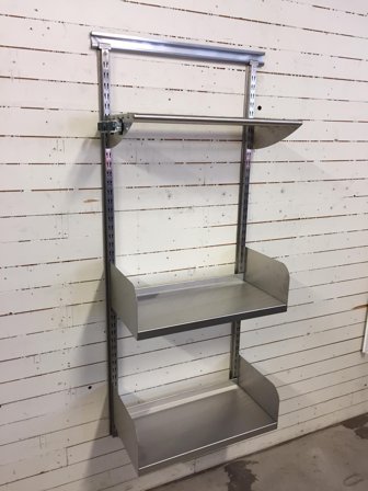 Hyllteknik 60 RFR Städset rostfritt stål 600 mm, Garderobsinredning