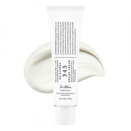 345 Relief Cream Daglig Fuktkräm för Aknebenägen Känslig Hud Djup Återfuktning Blemish Relief Anti-Aging Vård