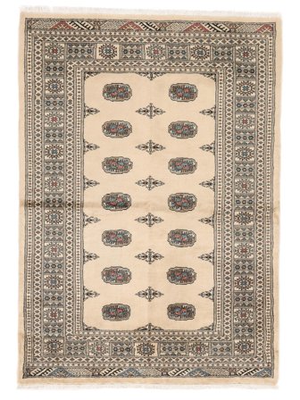 Orientalischer Pakistan Buchara 3Ply Teppich 139X196 Braun/Beige Wolle, Pakistan