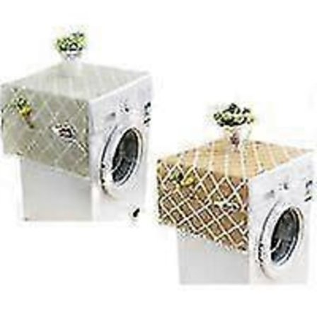 Kjøleskapstrekk, Beskyttelsestrekk for kjøleskap, Støvtrekk for vaskemaskin, med sidelommer, for kjøleskap, vaskemaskin 2 stk.