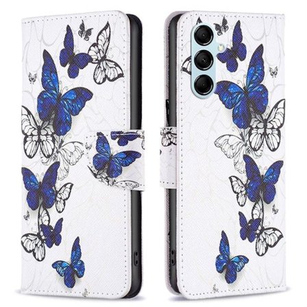 Wonderland Samsung Galaxy M14 Flip Etui - Sommerfugle