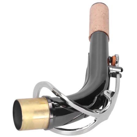 Alttosaksofonin kaulaosa, kaareva putki, soitintarvike B75 18 x 2 x 8 cm